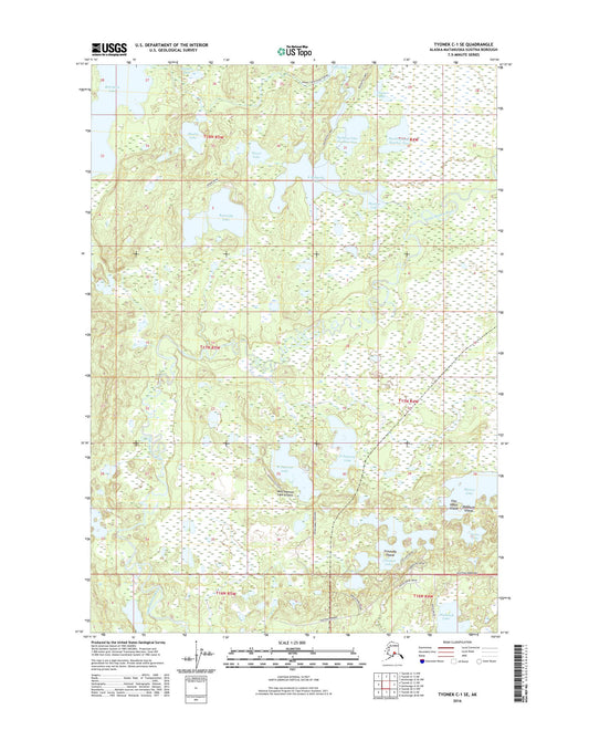 Tyonek C-1 SE Alaska US Topo Map Image