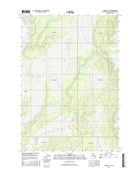 Tyonek C-1 SW Alaska US Topo Map Image
