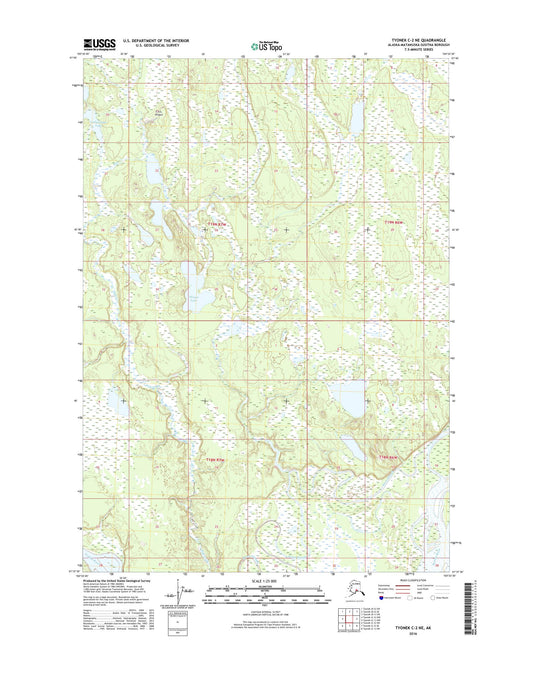 Tyonek C-2 NE Alaska US Topo Map Image