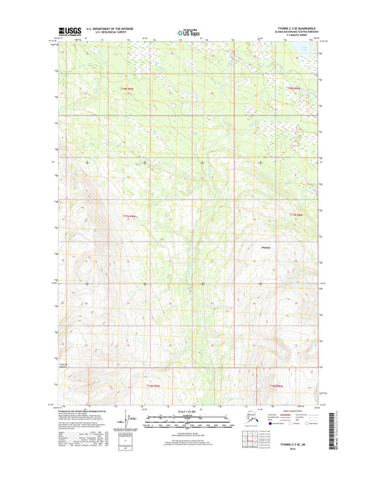 Tyonek C-3 SE Alaska US Topo Map Image