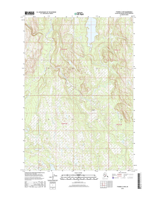 Tyonek C-4 NW Alaska US Topo Map Image