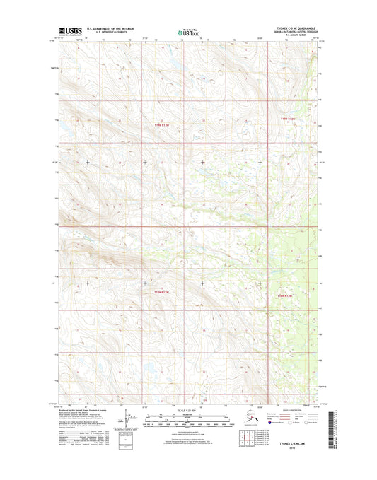 Tyonek C-5 NE Alaska US Topo Map Image