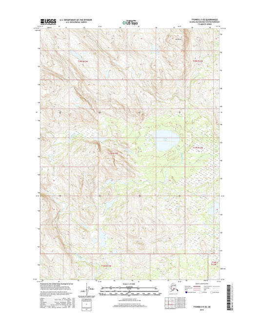 Tyonek C-5 SE Alaska US Topo Map Image