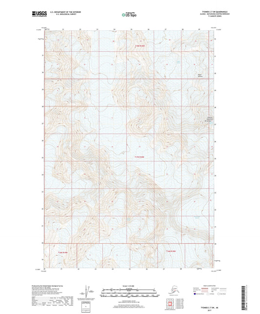 Tyonek C-7 SW Alaska US Topo Map Image