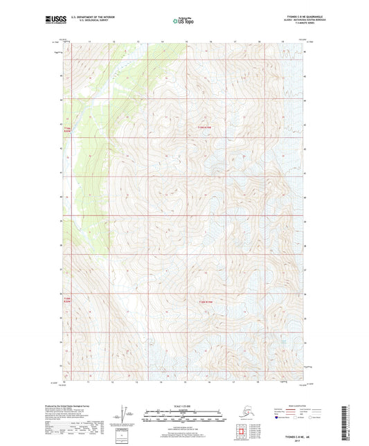 Tyonek C-8 NE Alaska US Topo Map Image