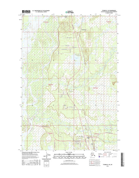 Tyonek D-1 SE Alaska US Topo Map Image