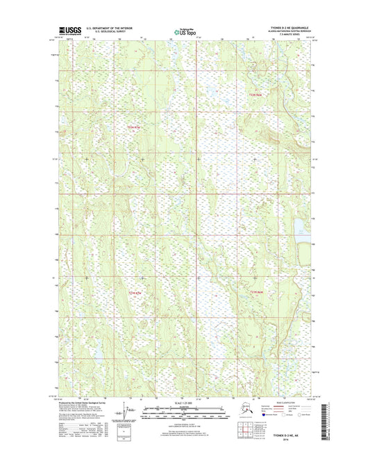 Tyonek D-2 NE Alaska US Topo Map Image
