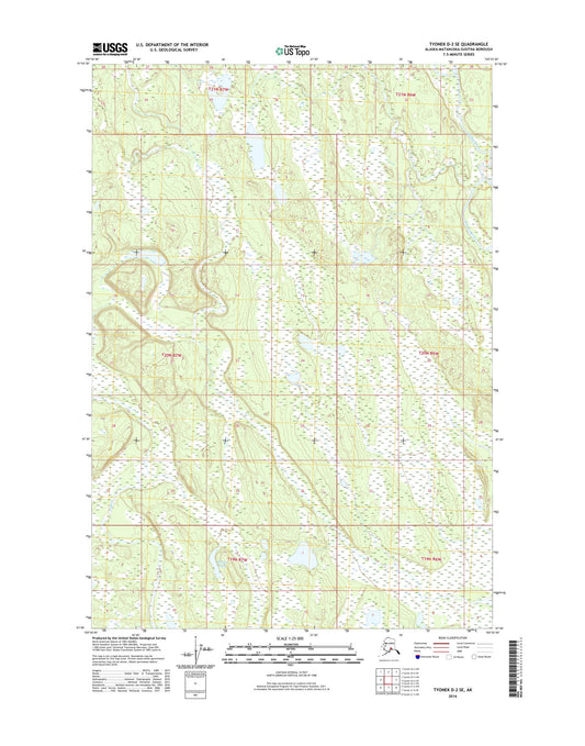 Tyonek D-2 SE Alaska US Topo Map Image