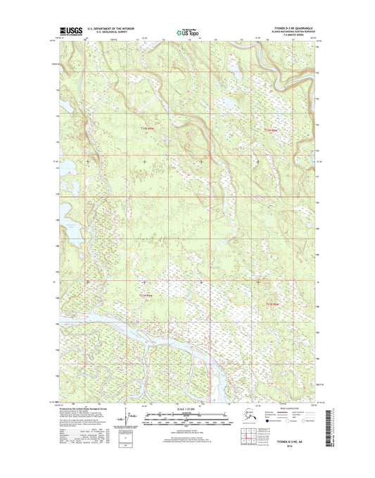 Tyonek D-3 NE Alaska US Topo Map Image