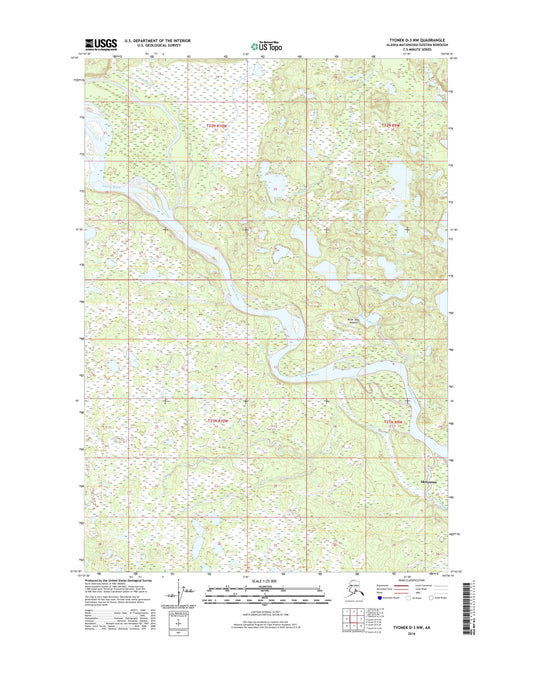 Tyonek D-3 NW Alaska US Topo Map Image