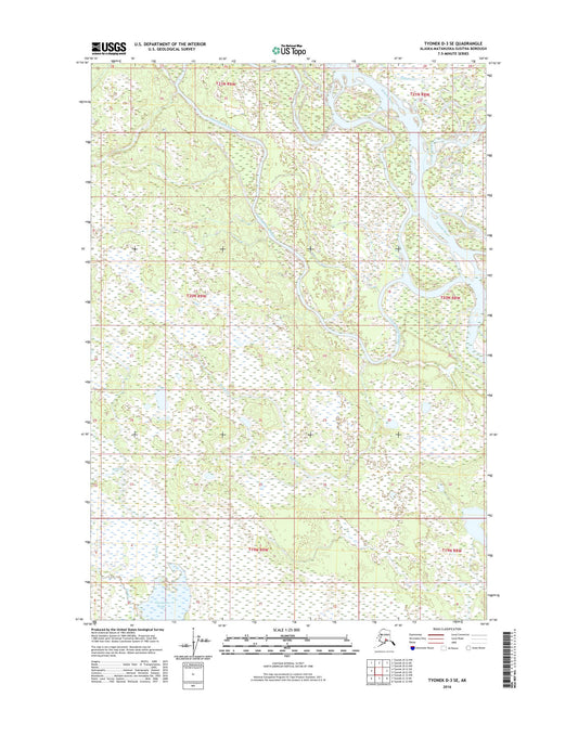 Tyonek D-3 SE Alaska US Topo Map Image