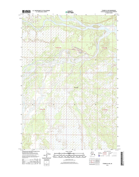 Tyonek D-4 NE Alaska US Topo Map Image