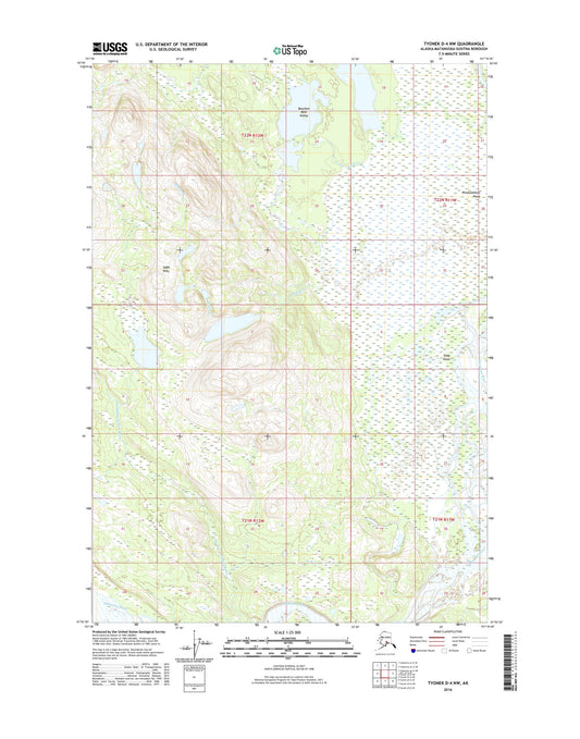 Tyonek D-4 NW Alaska US Topo Map Image