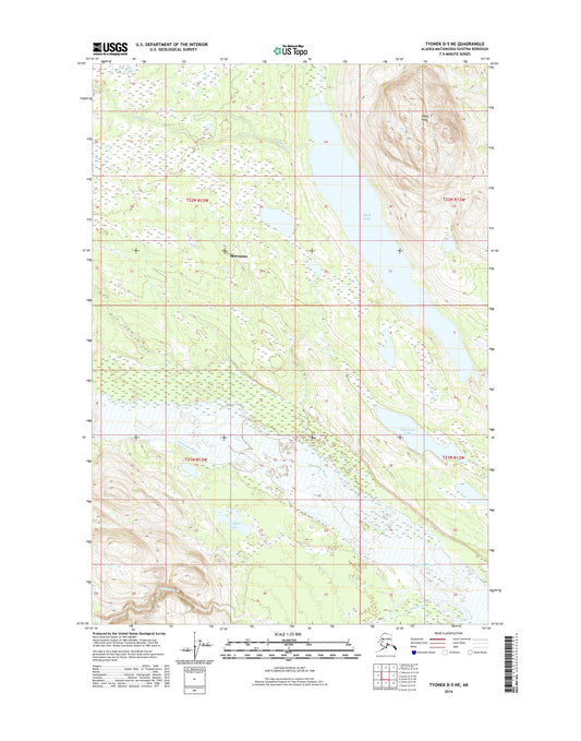 Tyonek D-5 NE Alaska US Topo Map Image