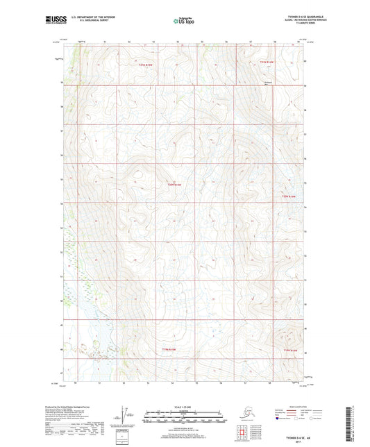Tyonek D-6 SE Alaska US Topo Map Image