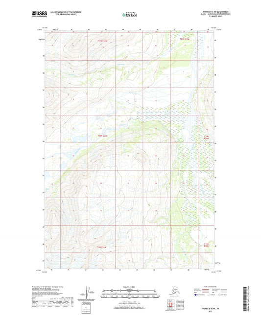 Tyonek D-6 SW Alaska US Topo Map Image