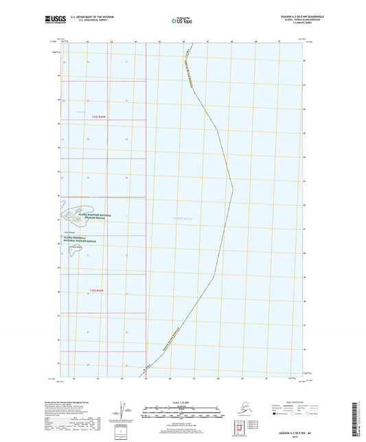 Ugashik A-2 OE E NW Alaska US Topo Map Image