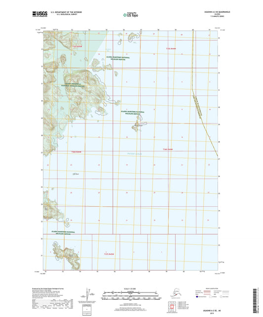 Ugashik A-2 SE Alaska US Topo Map Image