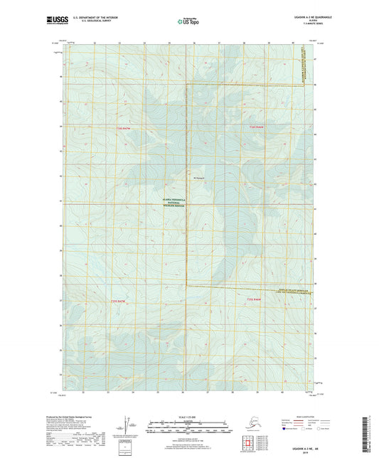 Ugashik A-3 NE Alaska US Topo Map Image
