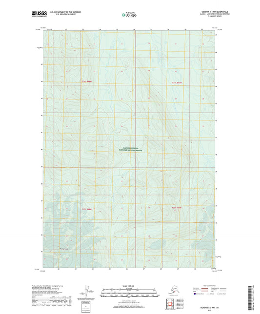 Ugashik A-3 NW Alaska US Topo Map Image