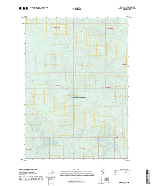 Ugashik A-4 SW Alaska US Topo Map Image
