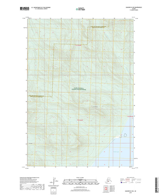 Ugashik B-2 NE Alaska US Topo Map Image