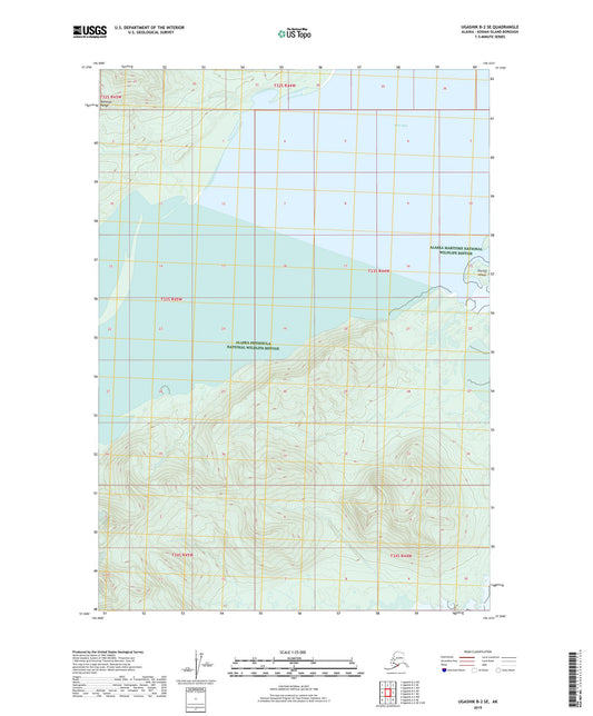 Ugashik B-2 SE Alaska US Topo Map Image