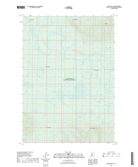 Ugashik B-4 SE Alaska US Topo Map Image