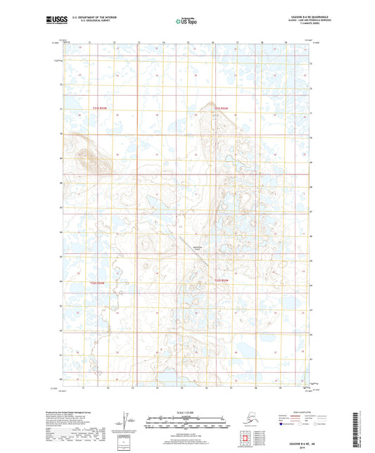 Ugashik B-6 NE Alaska US Topo Map Image