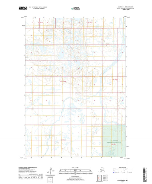 Ugashik B-6 SE Alaska US Topo Map Image