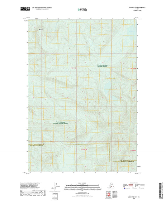 Ugashik C-1 SW Alaska US Topo Map Image