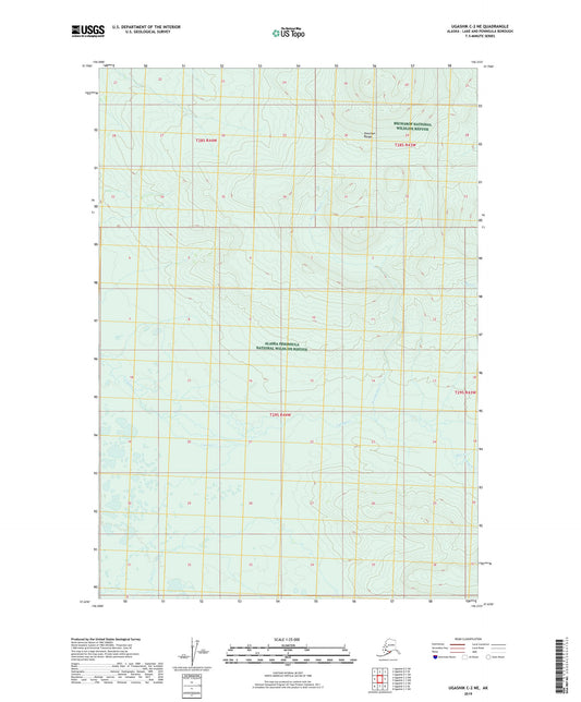 Ugashik C-2 NE Alaska US Topo Map Image