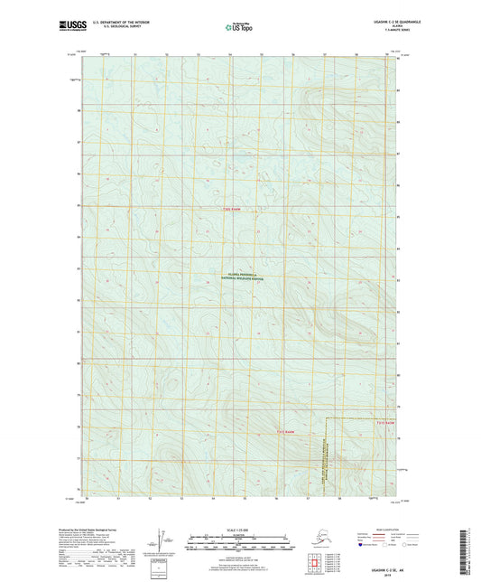 Ugashik C-2 SE Alaska US Topo Map Image