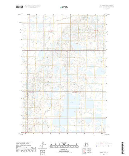 Ugashik C-5 NE Alaska US Topo Map Image