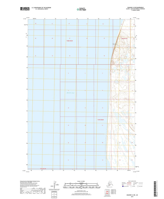 Ugashik C-6 NE Alaska US Topo Map Image