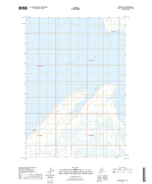 Ugashik C-6 SE Alaska US Topo Map Image