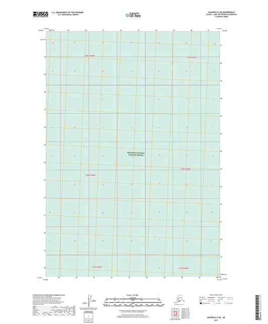 Ugashik D-2 NE Alaska US Topo Map Image