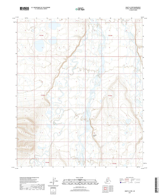 Umiat A-2 NW Alaska US Topo Map Image