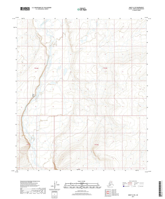 Umiat A-2 SE Alaska US Topo Map Image