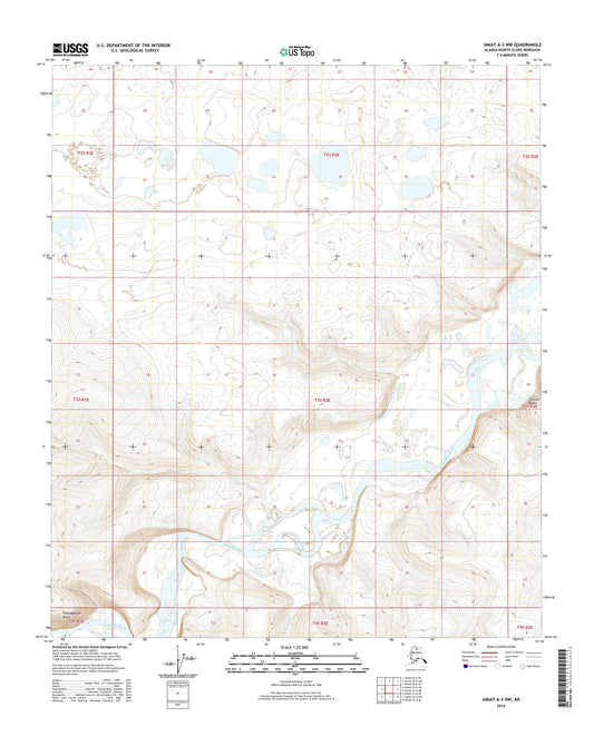 Umiat A-3 NW Alaska US Topo Map Image