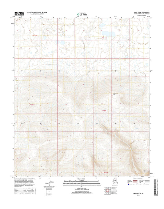 Umiat A-4 NE Alaska US Topo Map Image