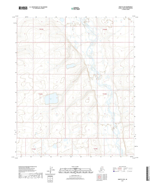 Umiat B-2 NE Alaska US Topo Map Image