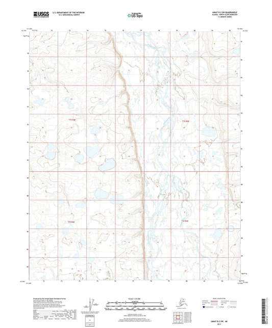 Umiat B-2 SW Alaska US Topo Map Image