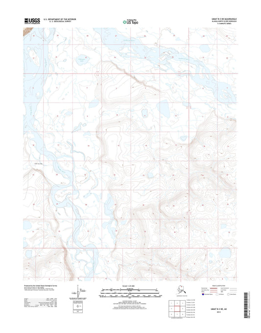 Umiat B-3 NE Alaska US Topo Map Image