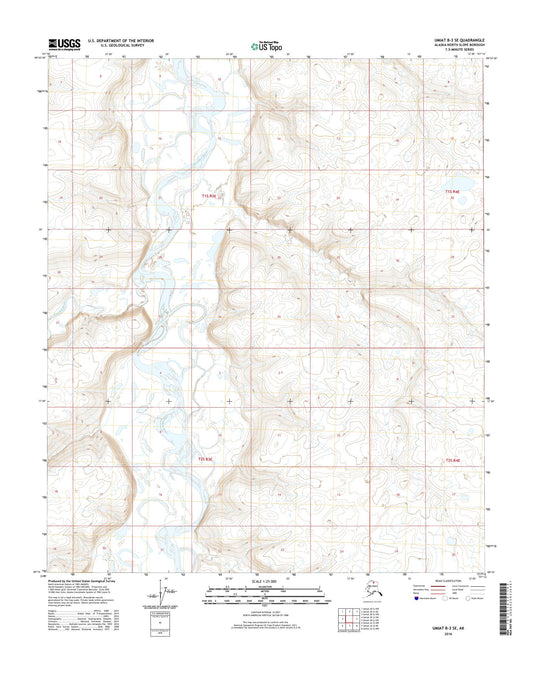 Umiat B-3 SE Alaska US Topo Map Image