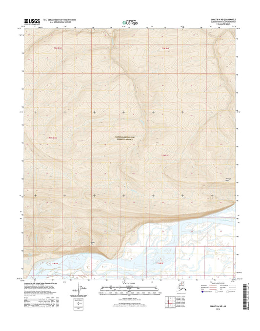 Umiat B-4 NE Alaska US Topo Map Image