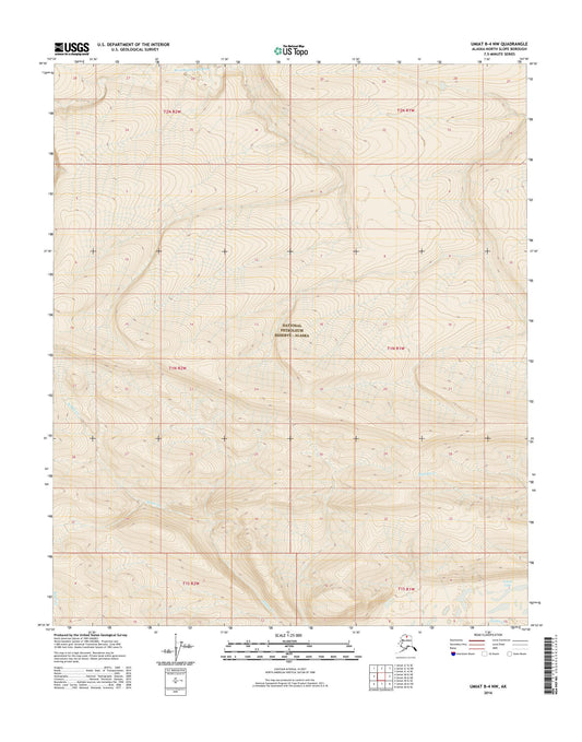 Umiat B-4 NW Alaska US Topo Map Image