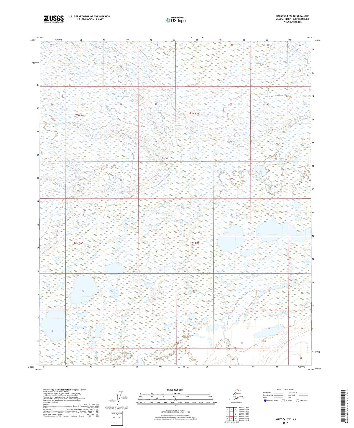 Umiat C-1 SW Alaska US Topo Map Image