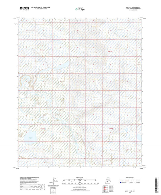 Umiat C-2 SE Alaska US Topo Map Image