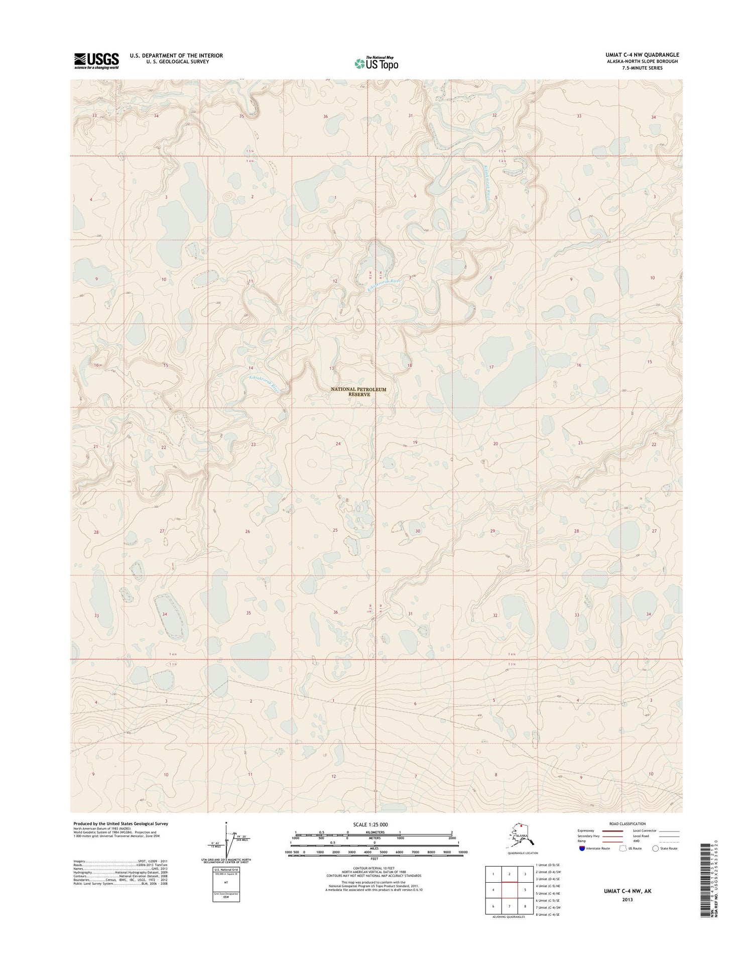 Umiat C-4 NW Alaska US Topo Map Image